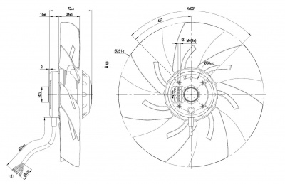 Вентилятор осевой ebmpapst A2D250AH0201 Вентилятор осевой ebmpapst A2D250AH0201