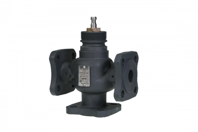 Клапан регулирующий, трехходовой, седельный, фланцевый Ридан VF-3R DN 20, Kvs 6,3